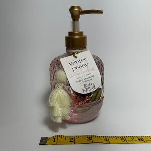 Asquith & Somerset Winter Peony Scented Hand Wash Pink Glass Bottle